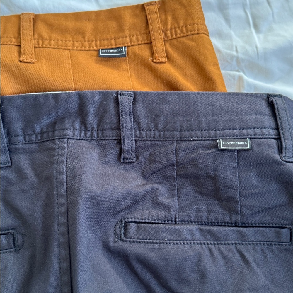 Scotch & Soda Men's Chinos Bundle! - Dark Blue and Rust